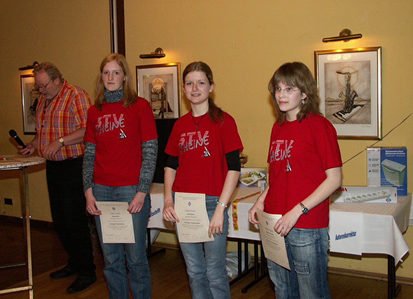 Einzelsieger im Schnellschreiben