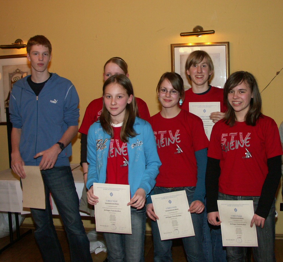 Platz 3 f�r Jugendmannsch. Schnellschr.