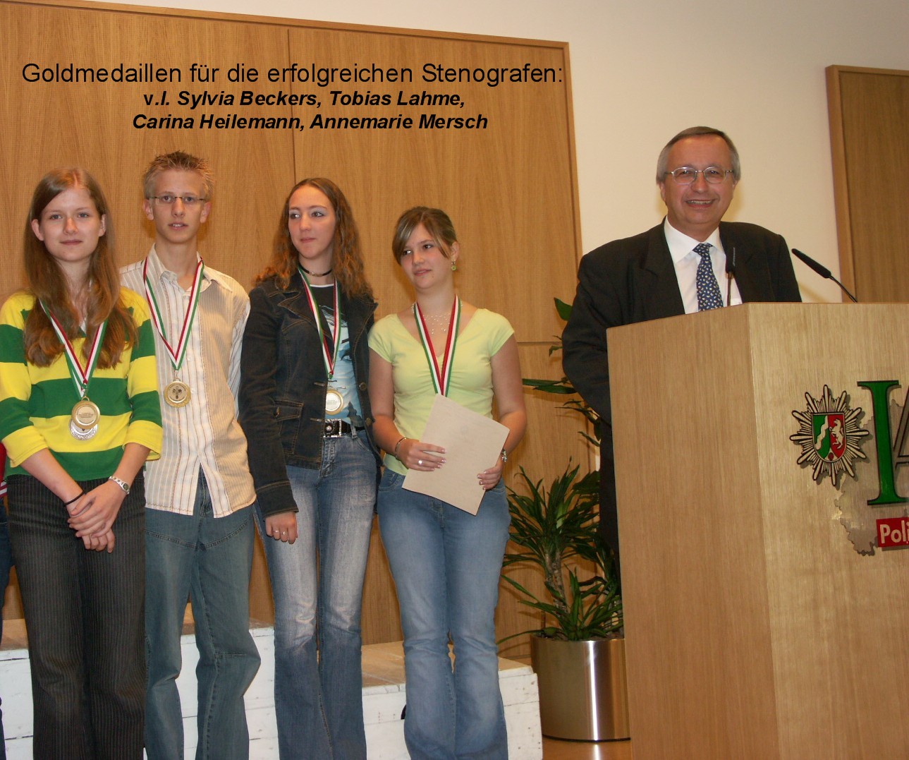 Jugendmannschaft Steno